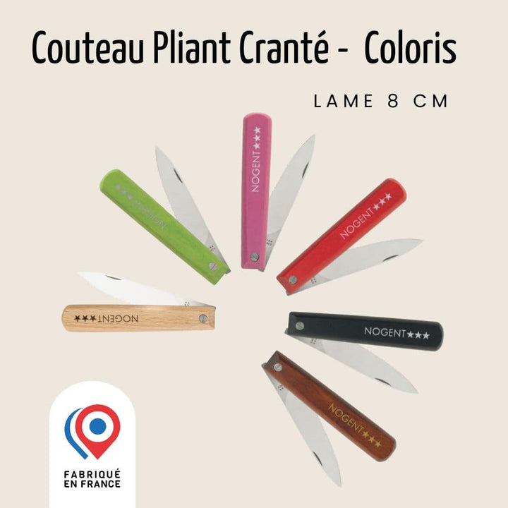 Couteau Pliant Pocket - Lame 8cm crantée 3mm | Classic Bois