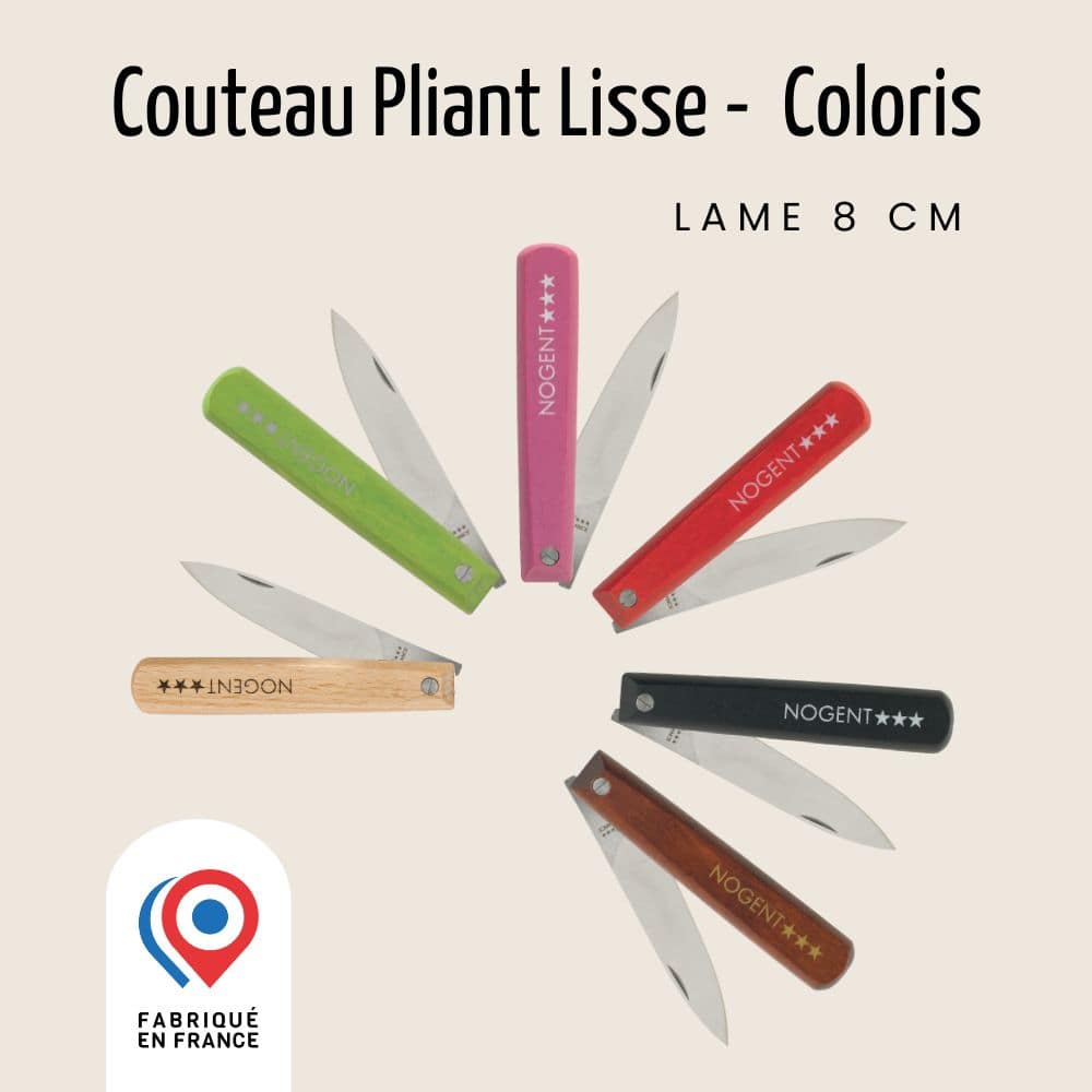 Couteau Pliant Pocket – Lame Lisse 8cm | Classic Bois