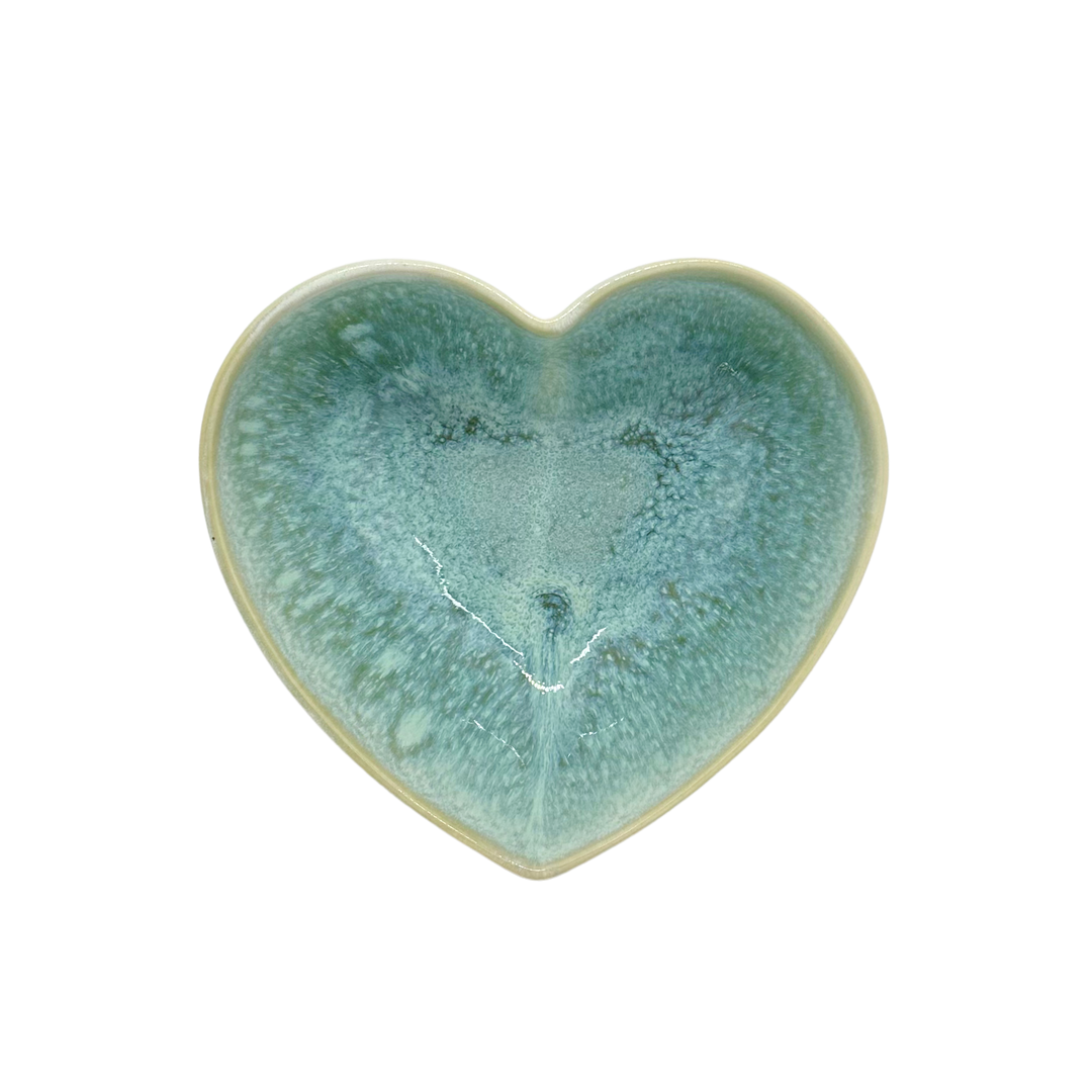 Bol coeur vert celadon