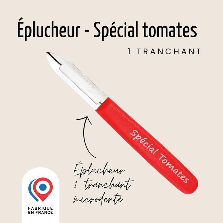 Éplucheur - 1 tranchant - Spécial Tomates | Classic Polypro