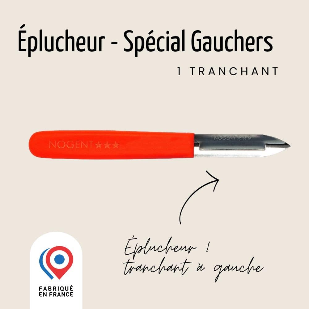 Éplucheur - 1 tranchant - Spécial Gauchers | Classic Polypro