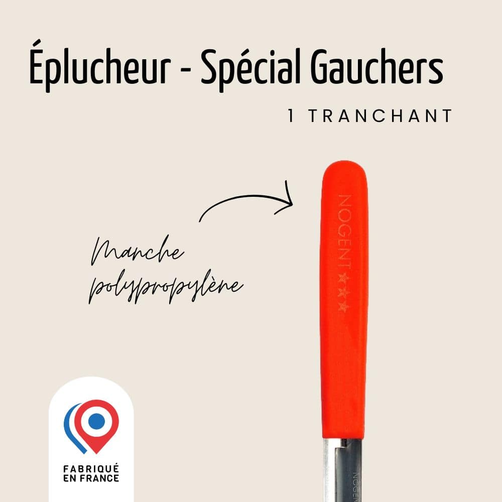 Éplucheur - 1 tranchant - Spécial Gauchers | Classic Polypro