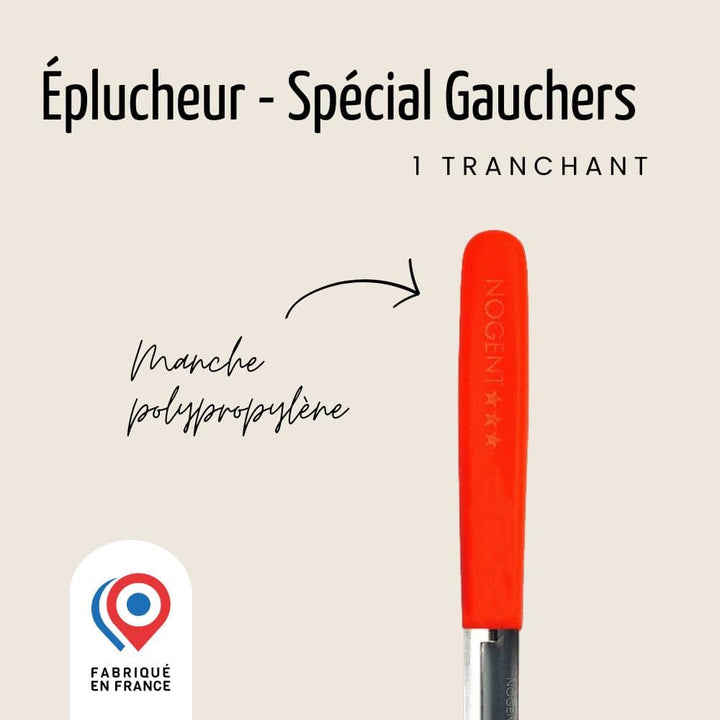 Éplucheur - 1 tranchant - Spécial Gauchers | Classic Polypro