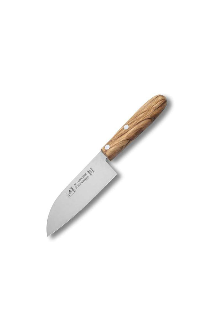 Mini couteau Santoku 13,5cm avec manche en bois d'olivier