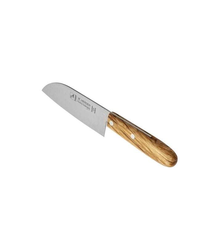 Mini couteau Santoku 13,5cm avec manche en bois d'olivier