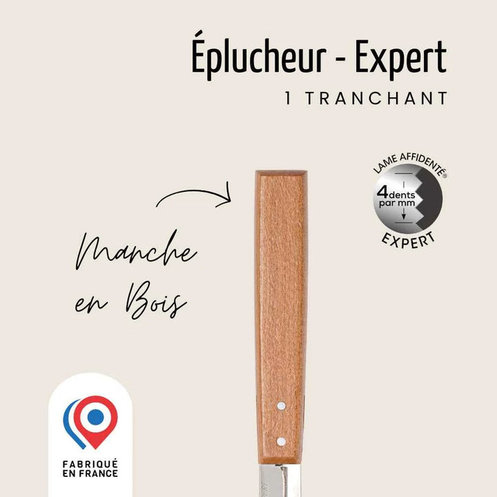 Éplucheur – 1 tranchant | Affidenté® Naturel