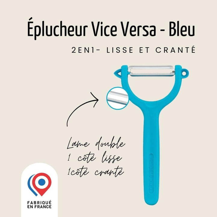 Éplucheur - Vice & Versa - 2 en 1 - Lisse et Cranté | Pratik