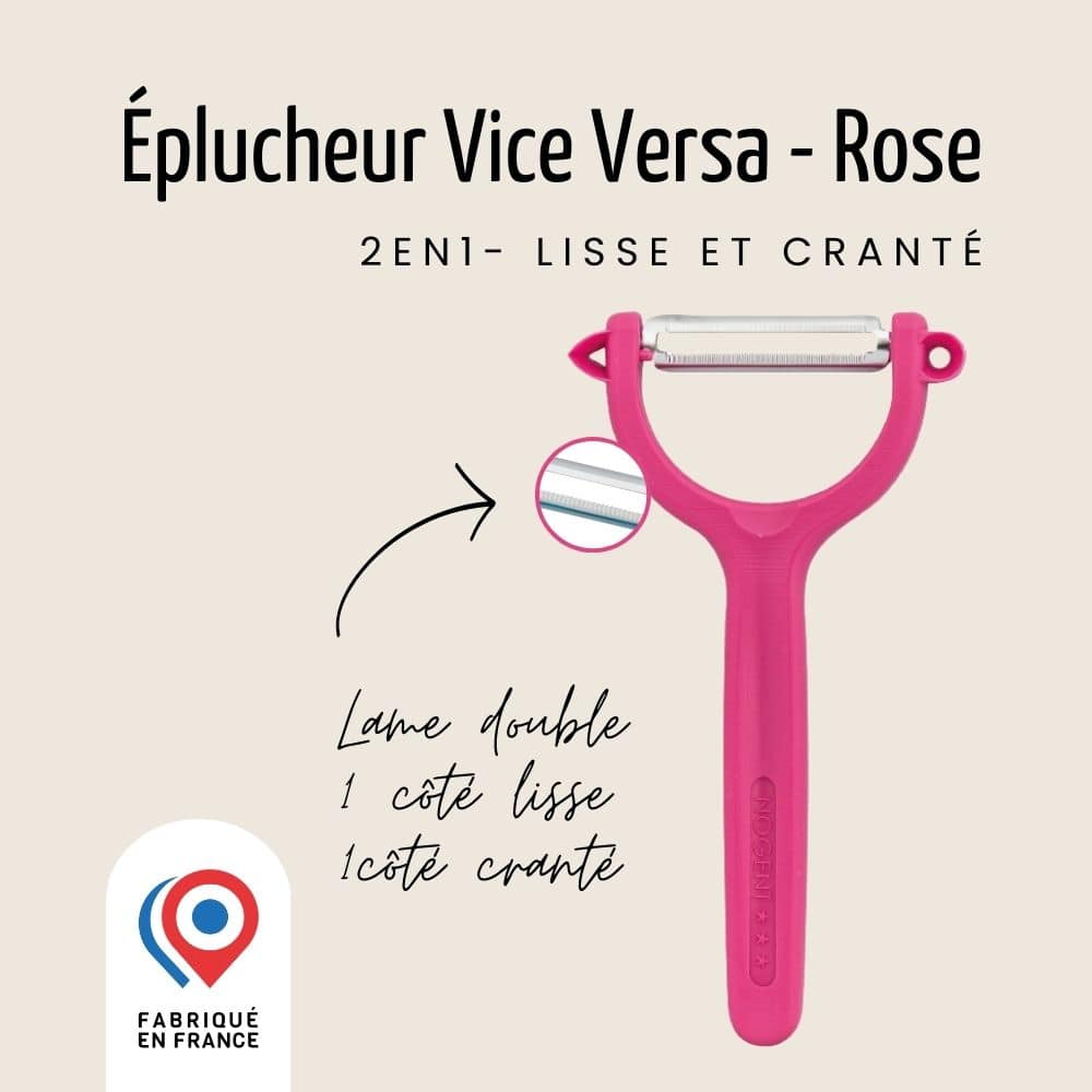 Éplucheur - Vice & Versa - 2 en 1 - Lisse et Cranté | Pratik