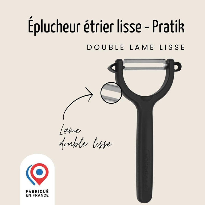 Éplucheur "Y " - À étrier - Lame double lisse | Pratik