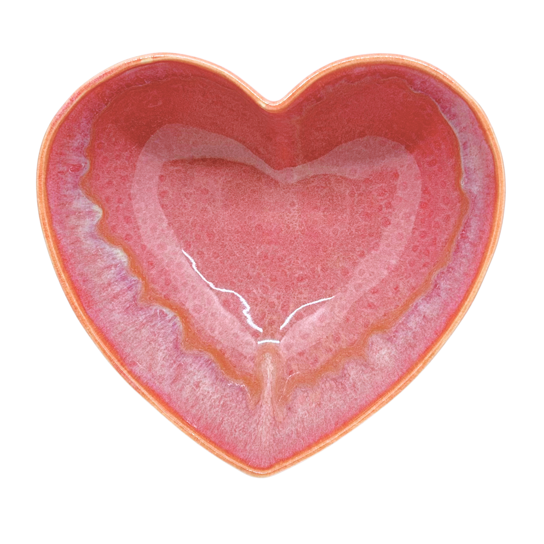 Pink heart bowl