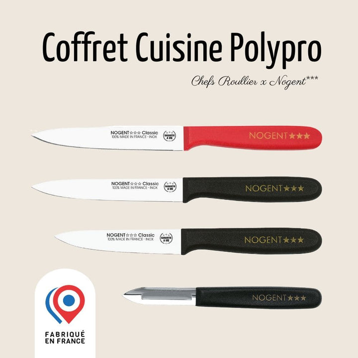 Coffret Cuisine - Polypropylène noir & rouge | Chefs Roullier x Nogent ***