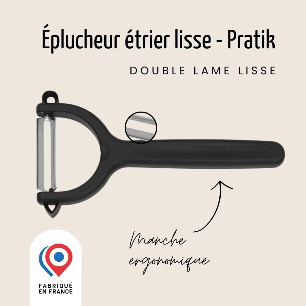 Éplucheur "Y " - À étrier - Lame double lisse | Pratik