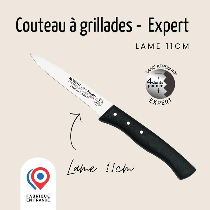 Couteau à grillades - Lame 11 cm | Expert Affidenté®