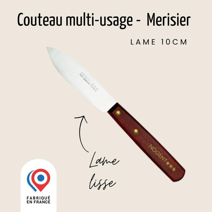 Couteau multi-usage - Lame lisse 10cm | Classic Bois