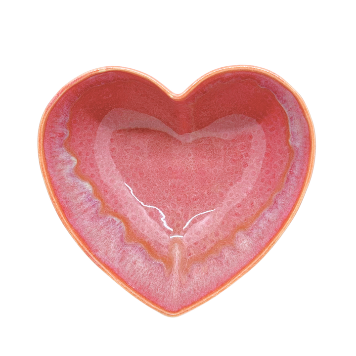 Pink heart bowl
