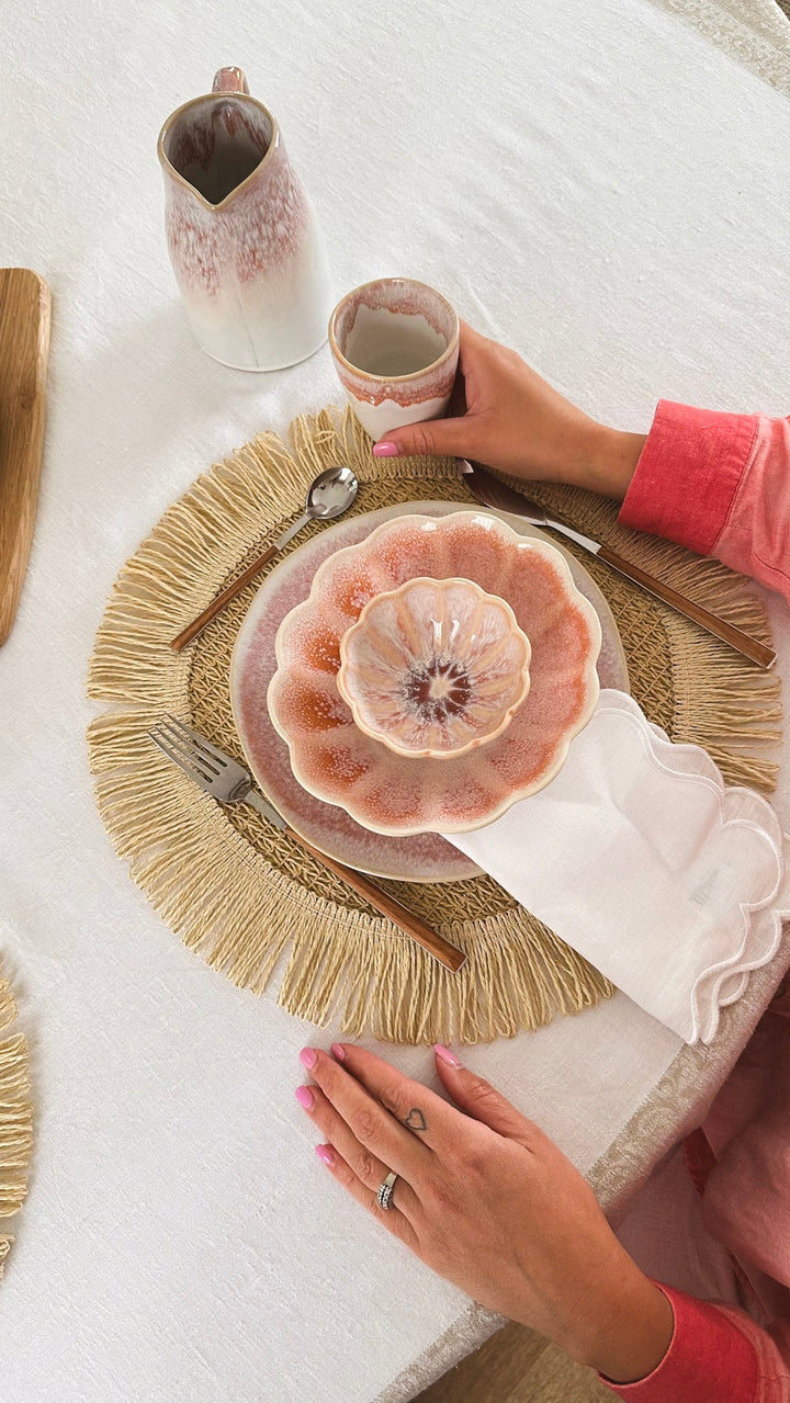 Assiette 21 cm Rose Terracota