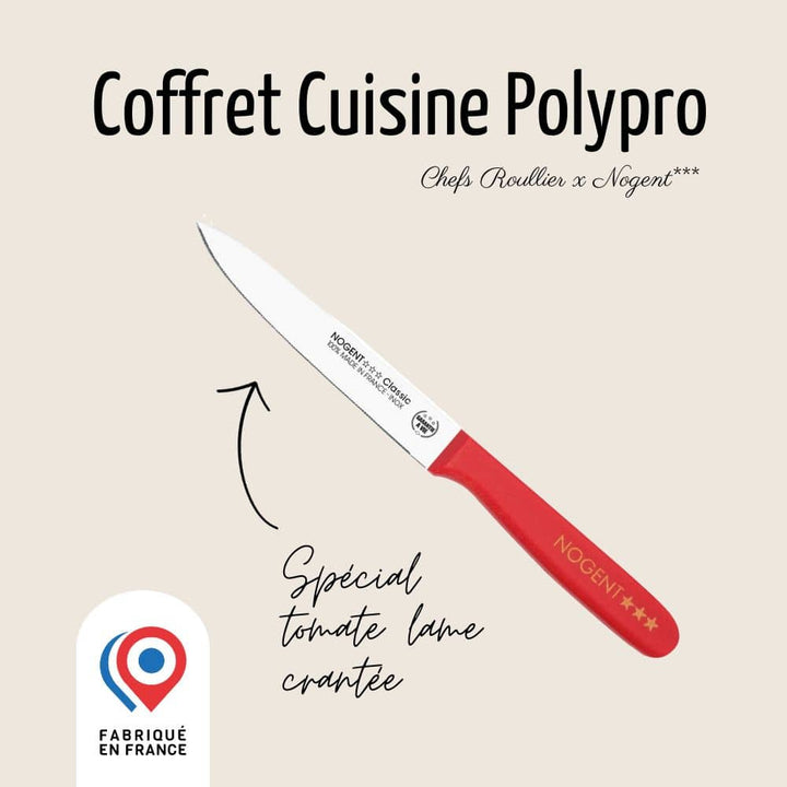 Coffret Cuisine - Polypropylène noir & rouge | Chefs Roullier x Nogent ***