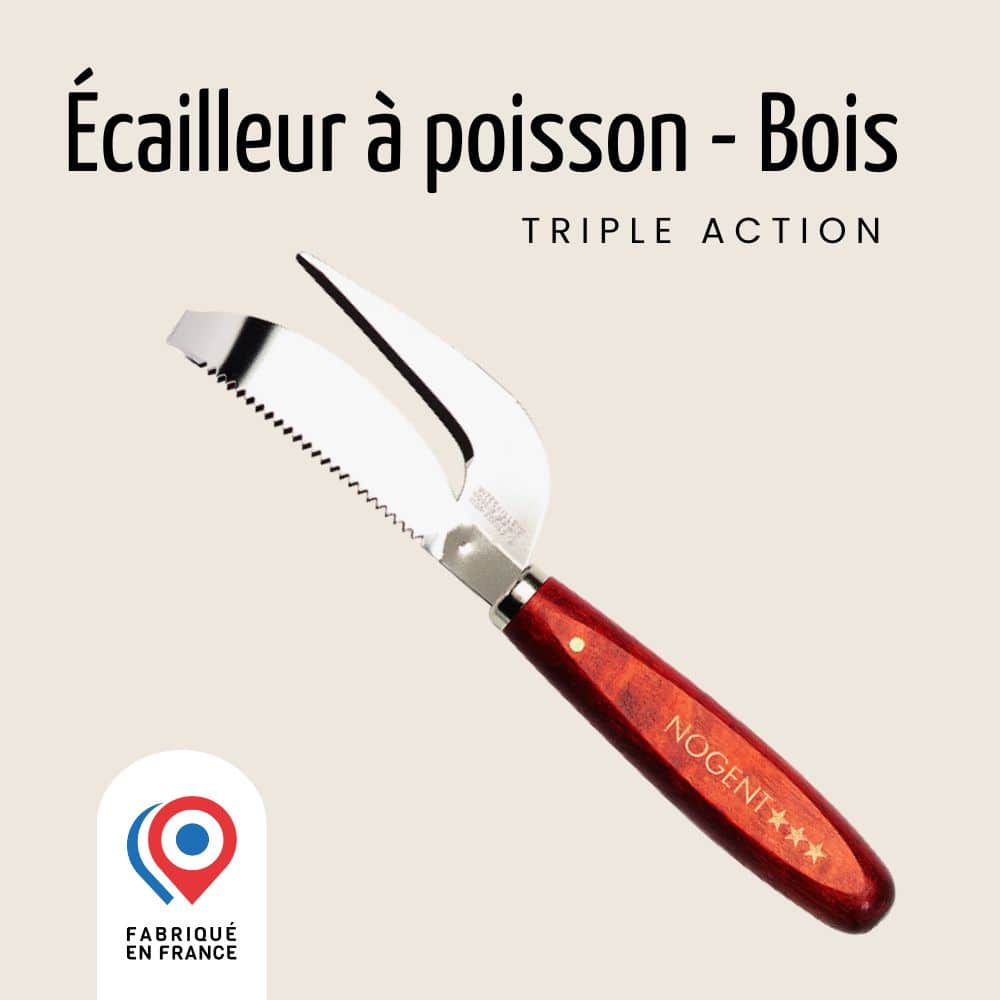 Écailleur à poisson - Triple action | Classic Bois