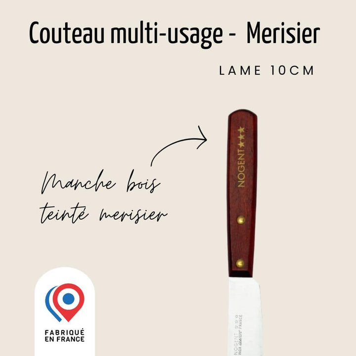 Couteau multi-usage - Lame lisse 10cm | Classic Bois