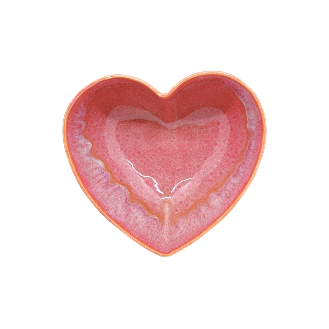 Pink heart bowl