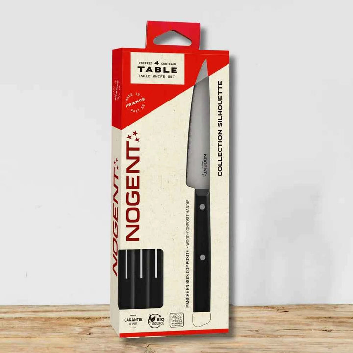Coffret 4 couteaux de table - "Collection Silhouette"