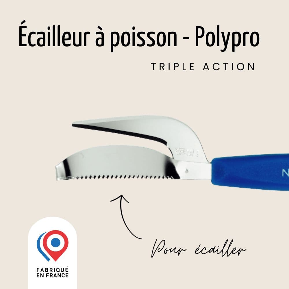 Écailleur à poisson - Triple action | Classic Polypro