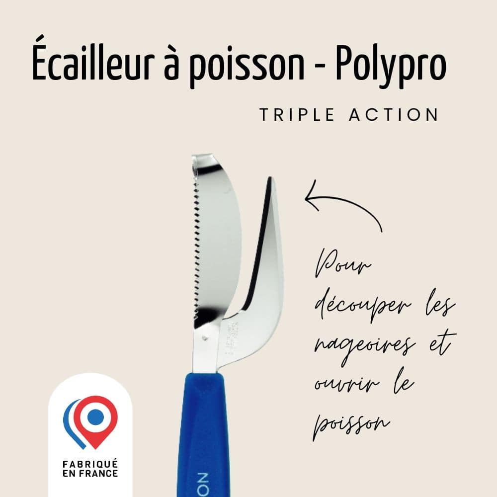 Écailleur à poisson - Triple action | Classic Polypro