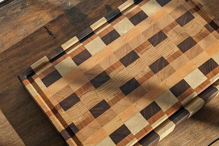 Billot Menez – Billot de cuisine damier en bois massif made in France par PLANC’H