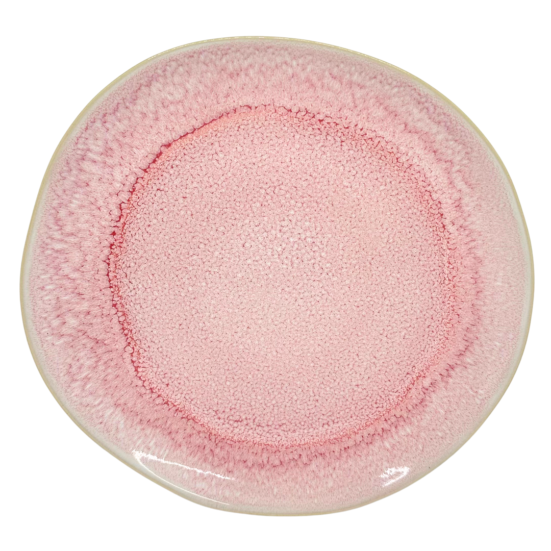 Assiette à diner rose Camélia 27 cm