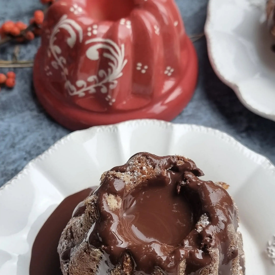 Kougelhopf cerise cœur frise Moules à Kougelhopf Poterie Beck