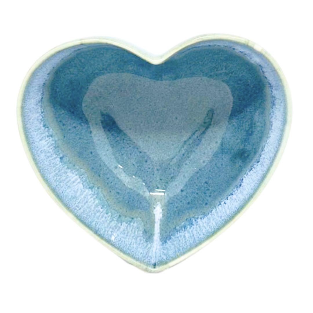 Blue heart bowl