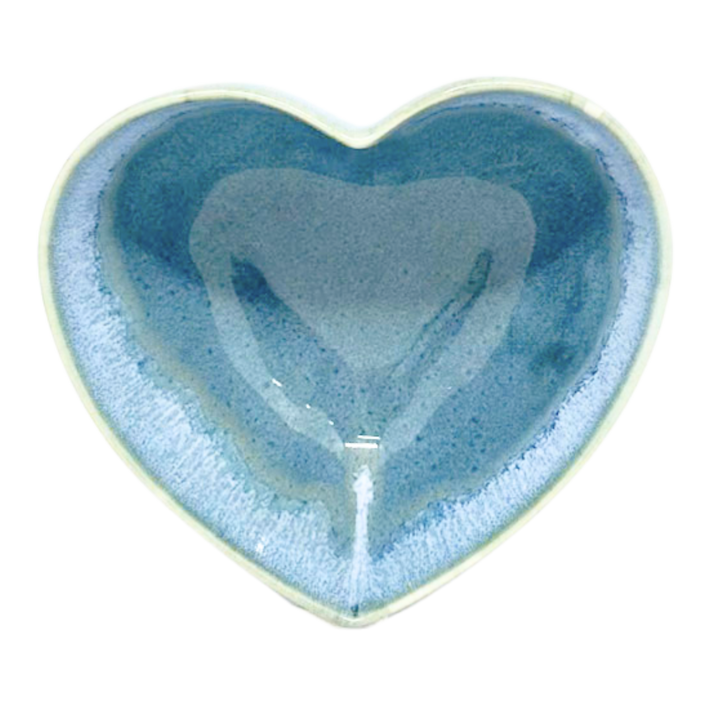 Blue heart bowl