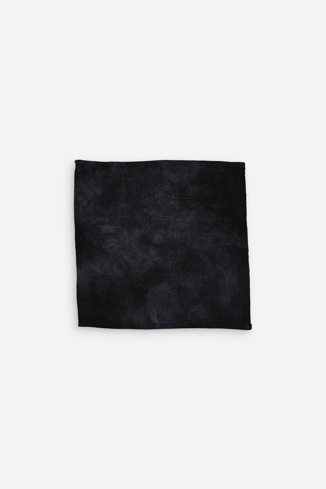 Serviette tie and dye noir en coton - Lot de 2