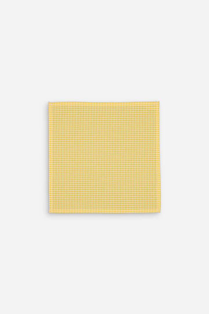 Serviette de table petit vichy jaune - Lot de 2