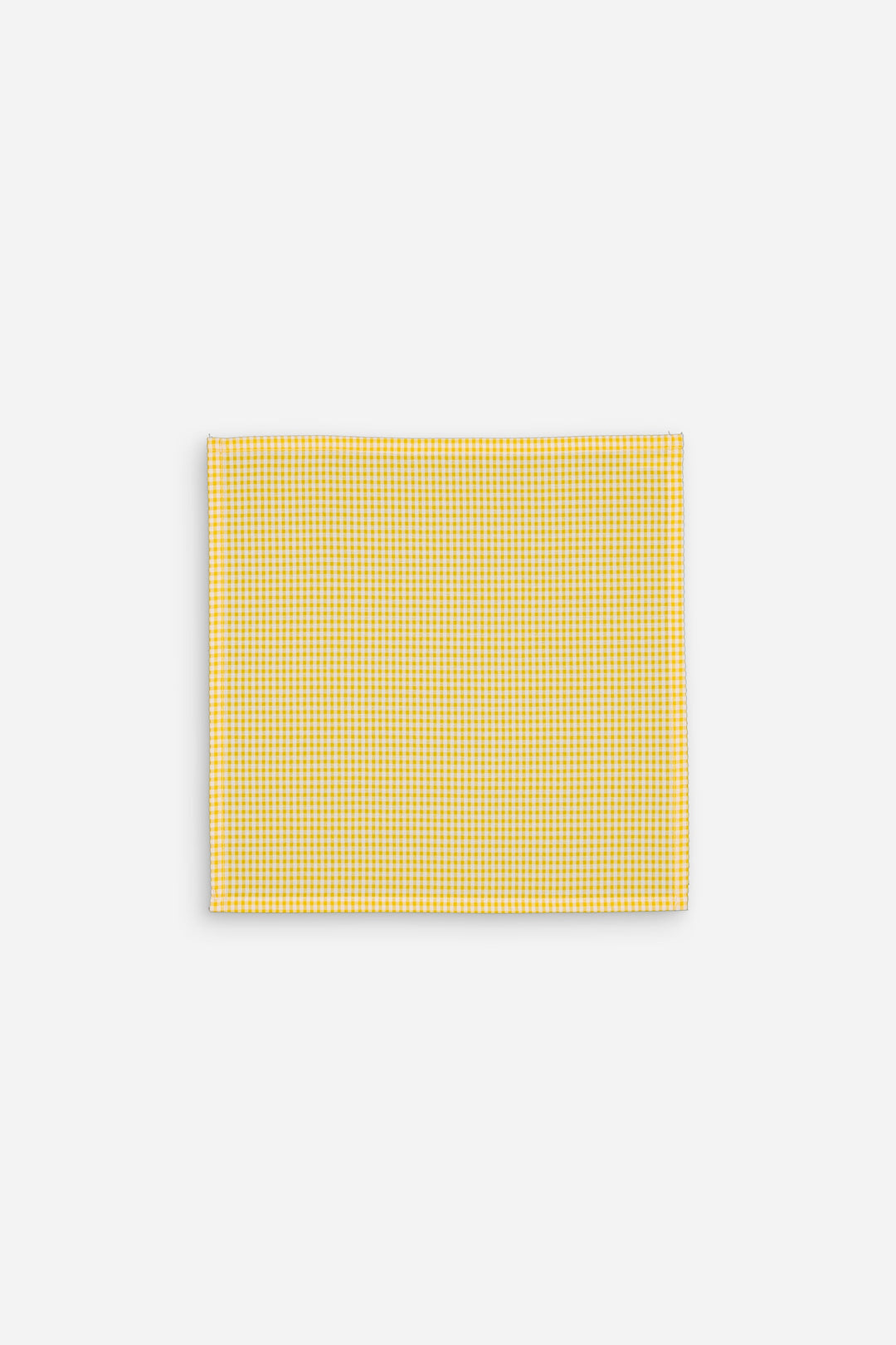 Lot de 4 serviettes de table petit vichy jaune