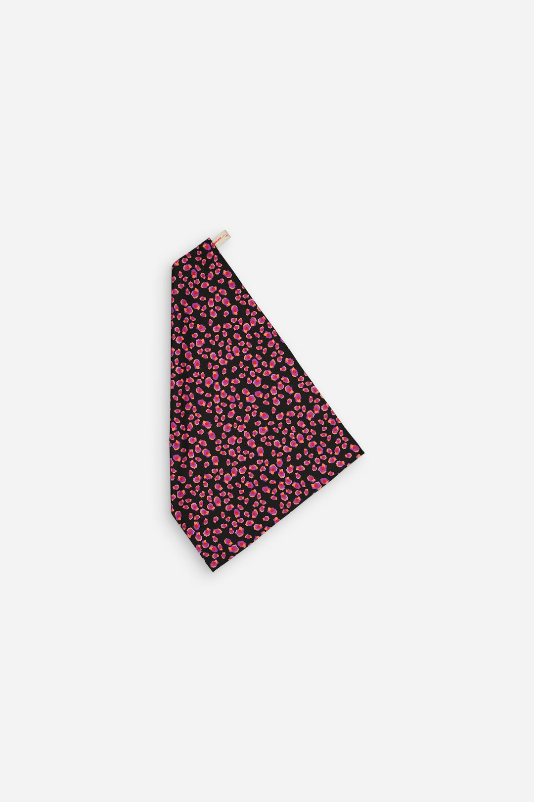 Set of 2 Leopard Black + Gradient Pink and Orange Kitchen Towels 100% Cotton