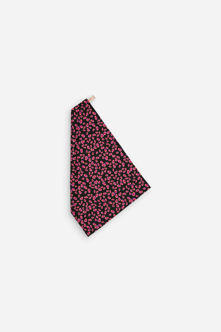Set of 2 Leopard Black + Gradient Pink and Orange Kitchen Towels 100% Cotton