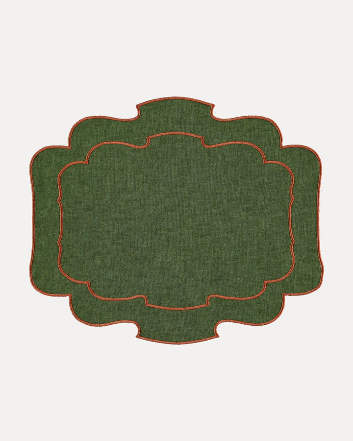 Set de table Belmonte, Vert et Terracota