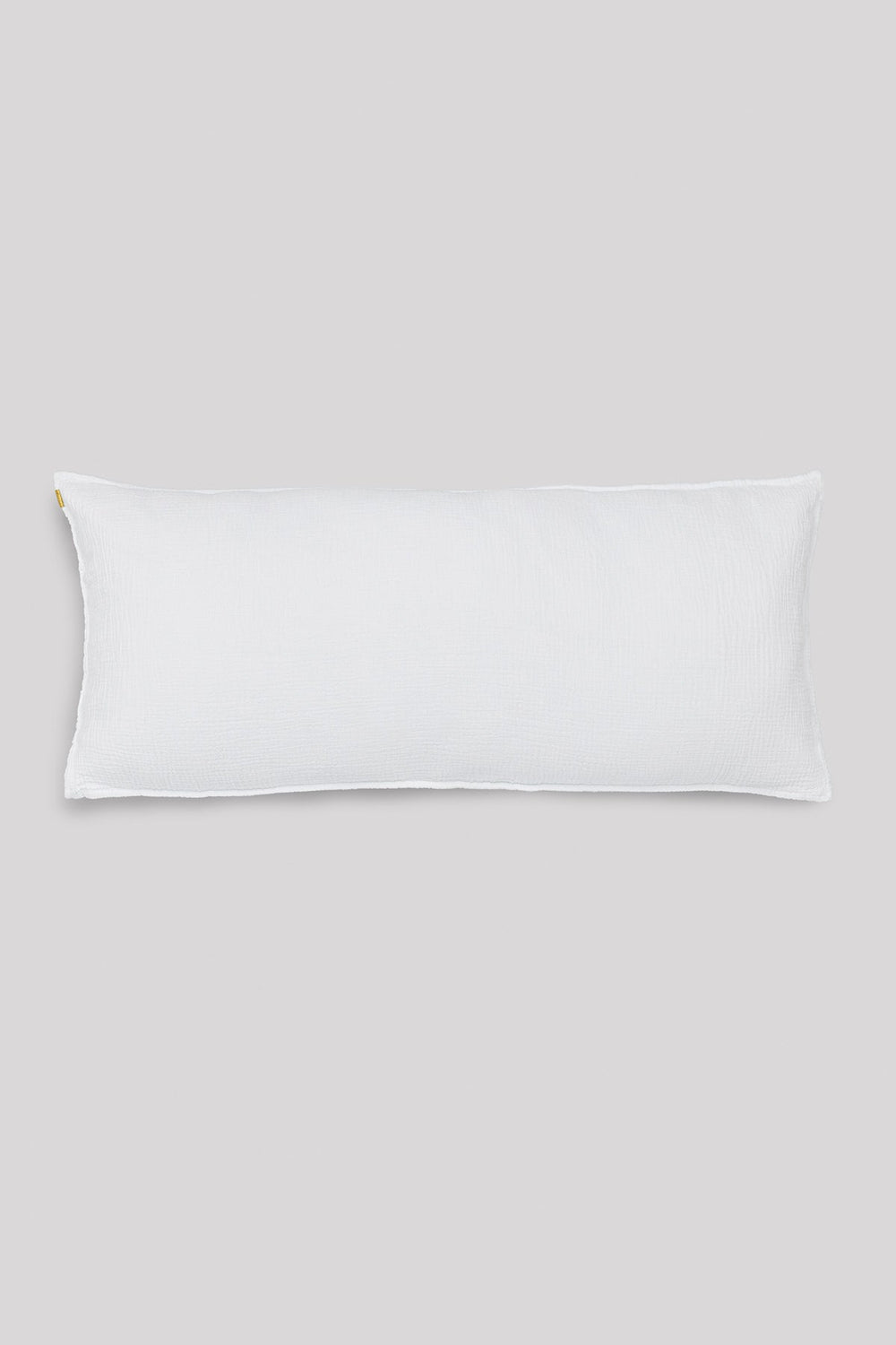 Grande housse de coussin en double gaze de coton blanc immaculé Coussins Les Pensionnaires