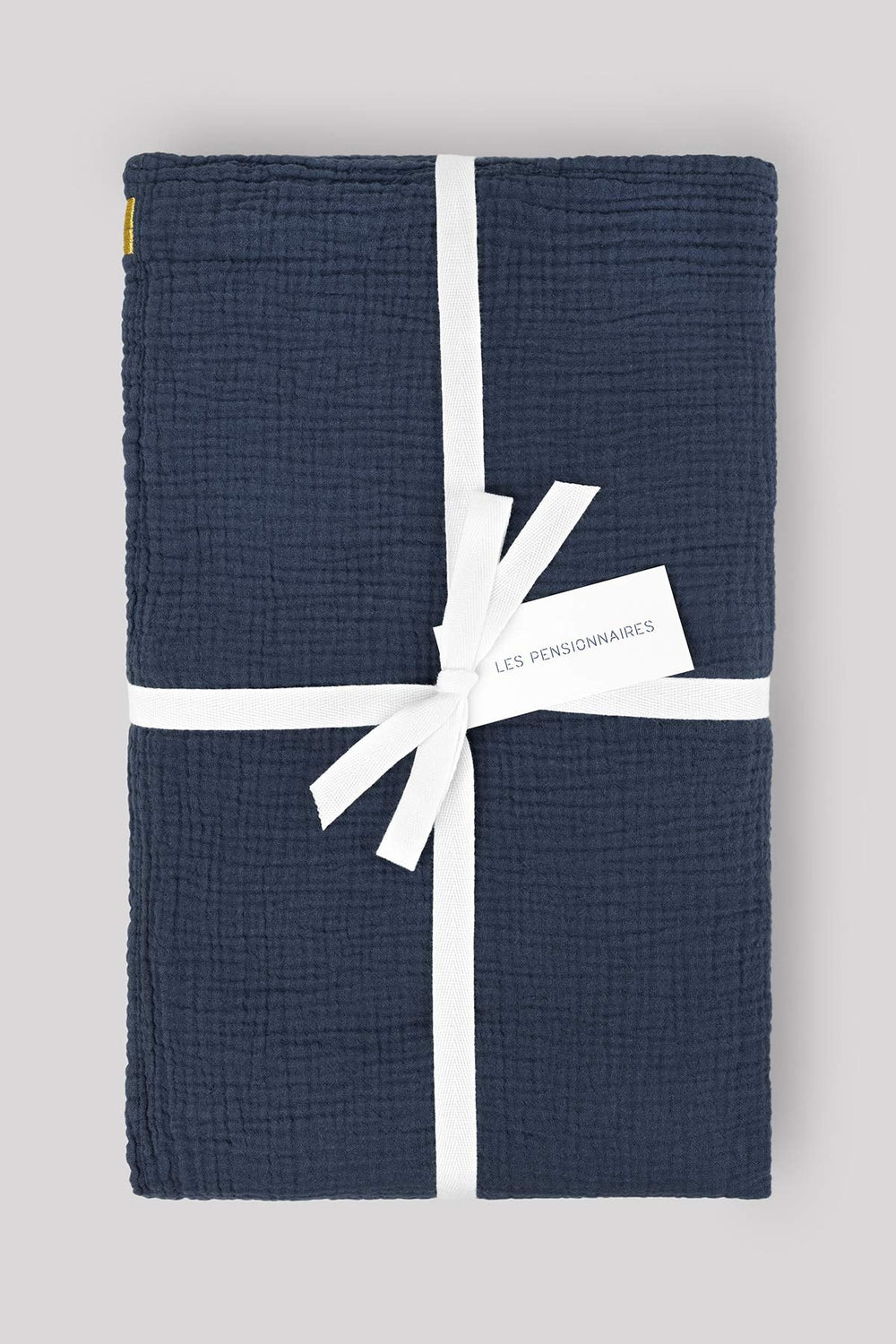 Nappe en double gaze de coton bleu orage Nappes Les Pensionnaires