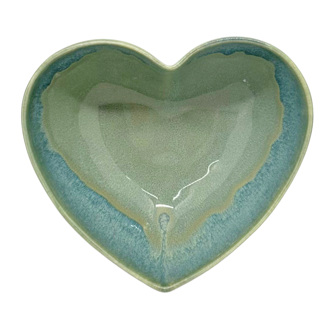 Bol coeur turquoise