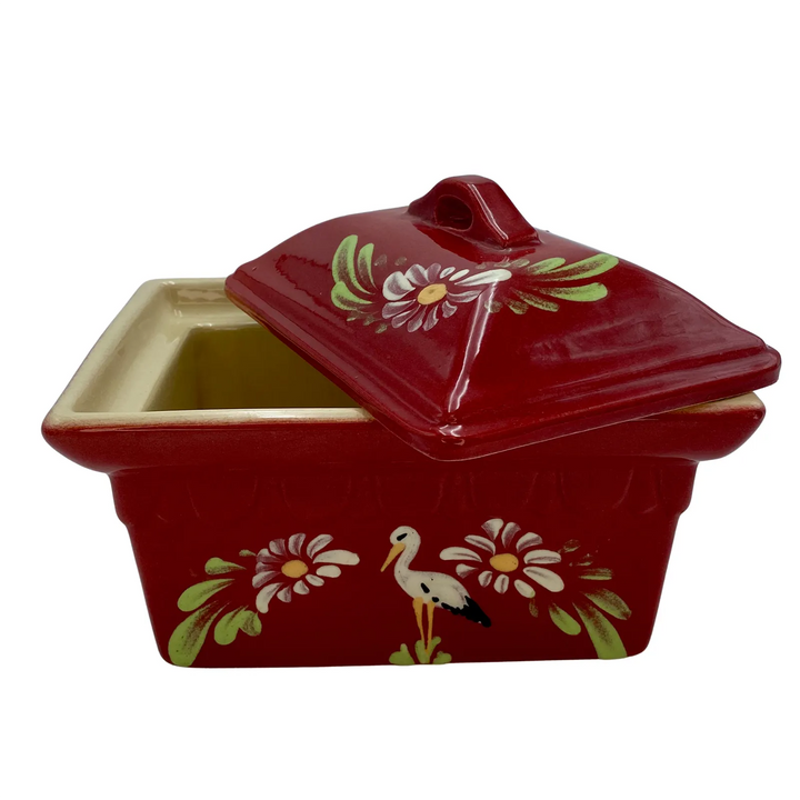 Rectangular terrine with stork cherry