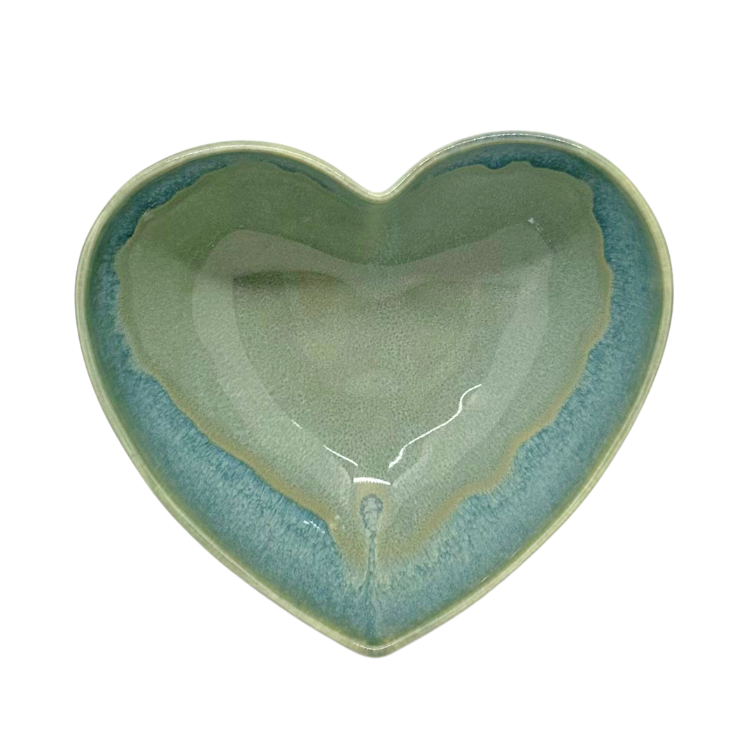 Bol coeur turquoise