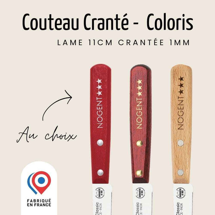 Couteau Tomate – Lame 11cm crantée 1mm | Nogent Iconic