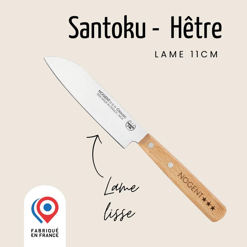 Couteau Santoku - Lame lisse 11cm | Classic Bois