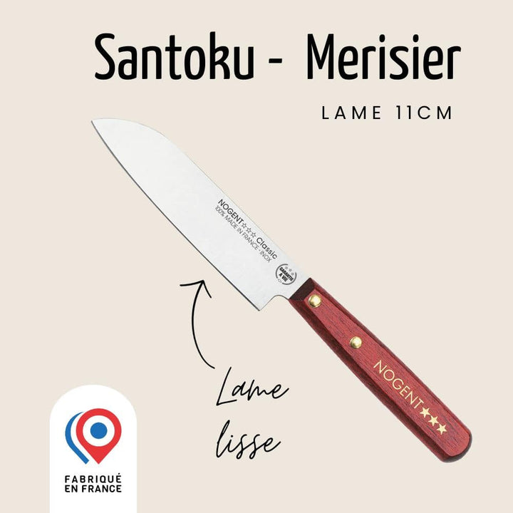 Couteau Mini Santoku - Lame lisse 11cm | Nogent Iconic