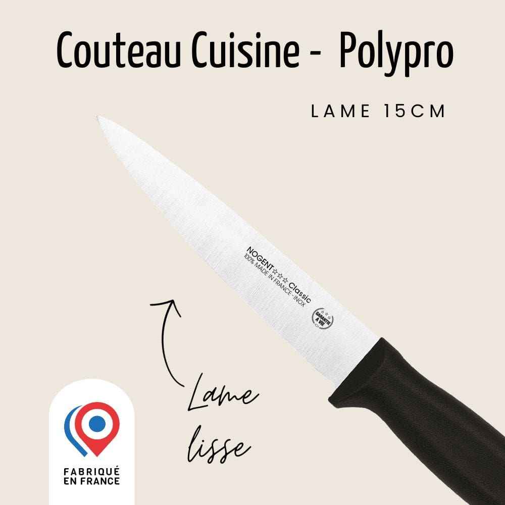 Universal kitchen knife – Smooth blade 15 cm | 6 inch | Nogent Daily