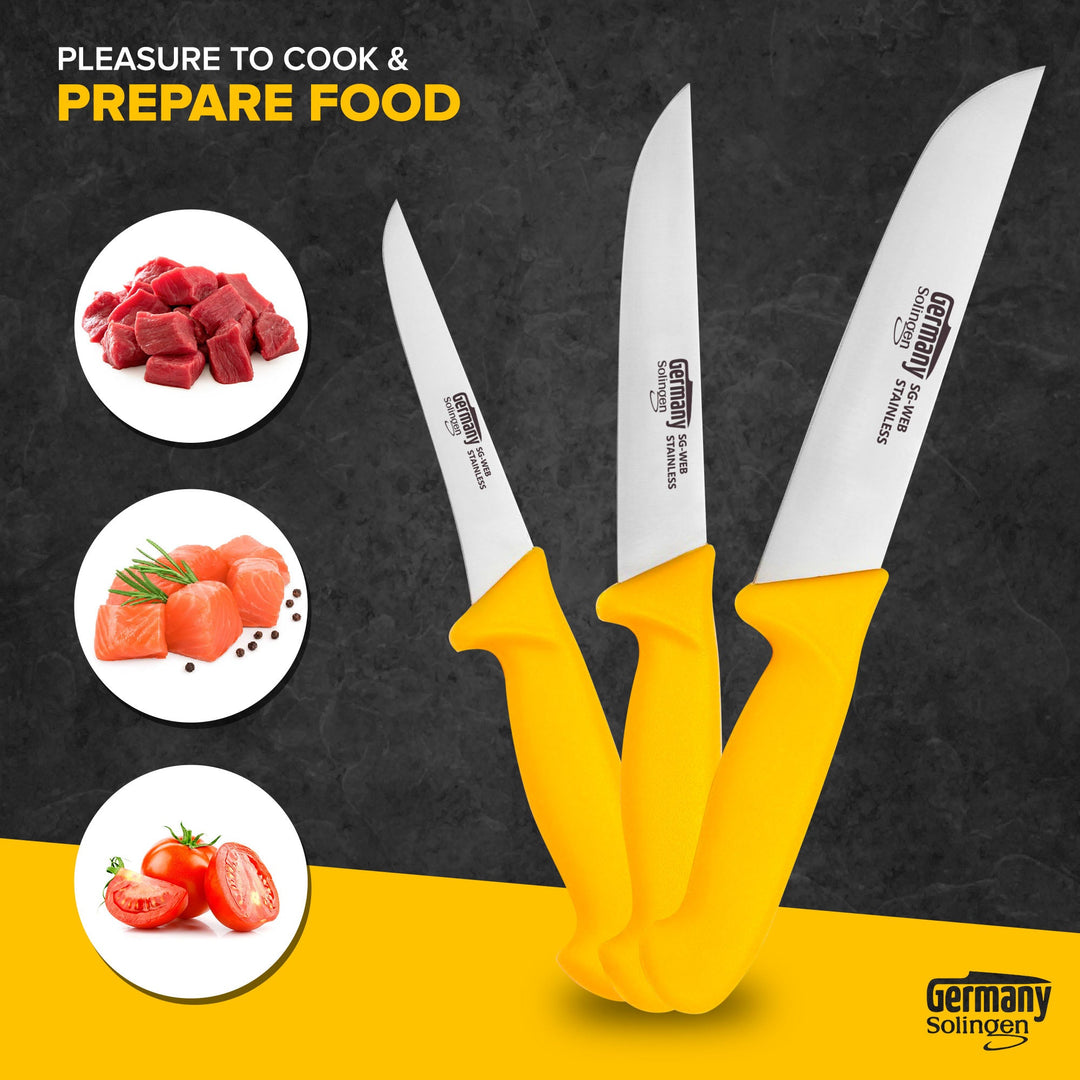 3-piece meat knife set