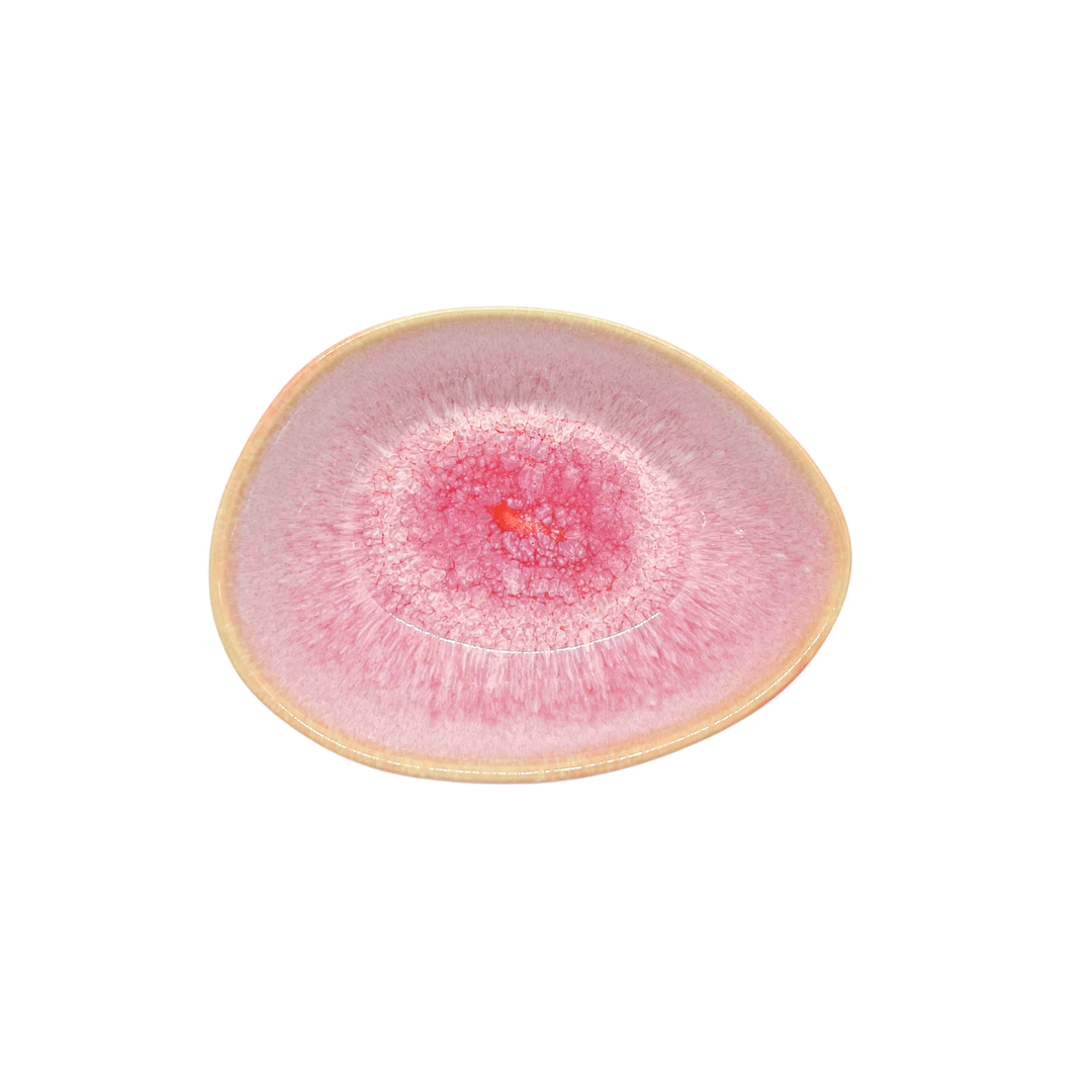Bol oval  en céramique portugaise artisanale Troia brun