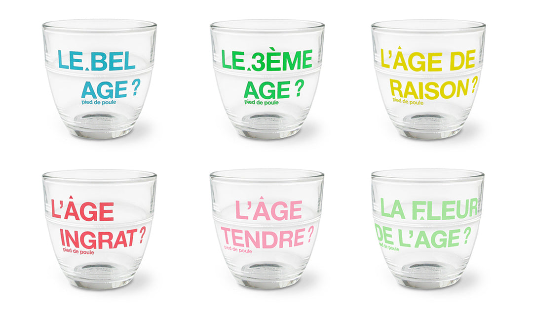 Verre MILLÉSIMES à messages - Made in France